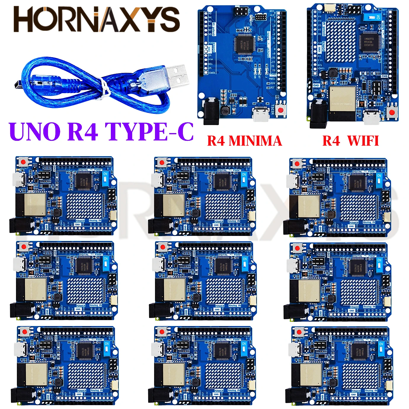 1-10PCS/UNO R4 minima TYPE-C WIFI Development Board Module Improved Version Compatible Official Motherboard For Arduino New