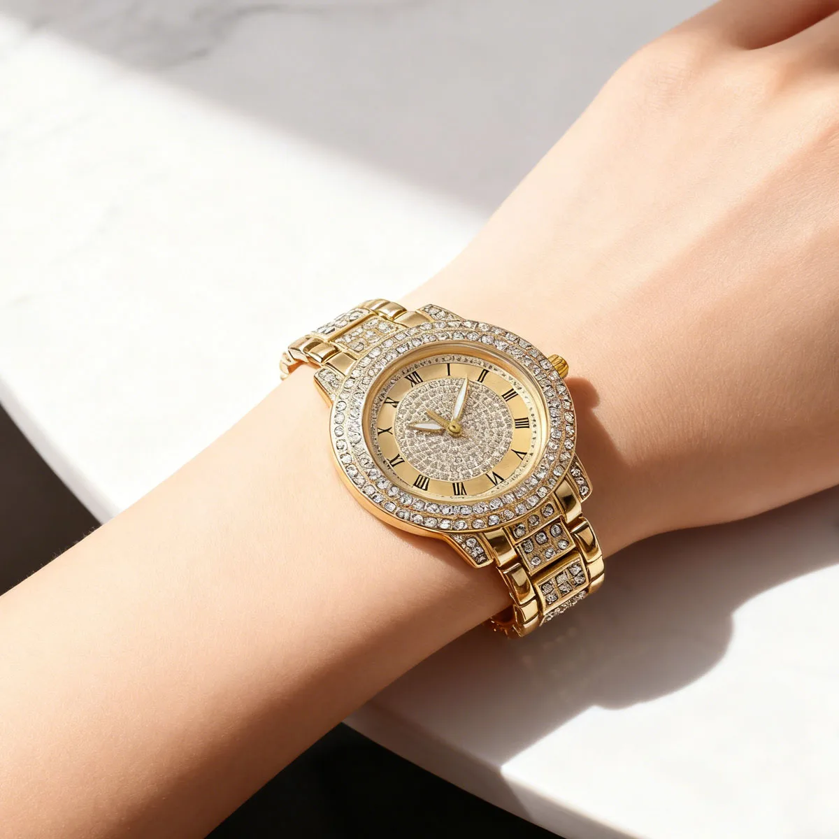 

2 шт./компл.-элегантный женский комплект украшений для кварцевых часов, идеальный подарок для семьи и друзей