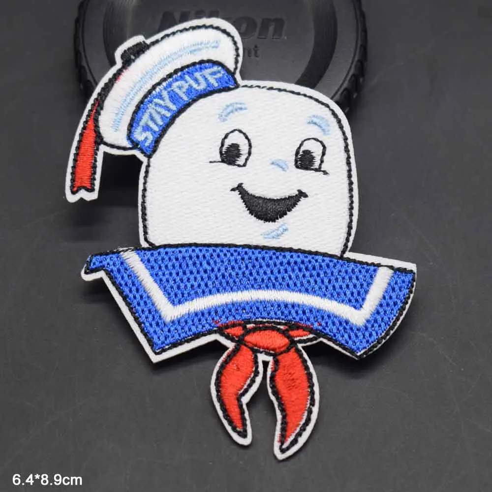 Sailor Seaman Mariner Stay Puft Peter Iron On Marshmallows Patches Embroidered Clothes Patch Clothing