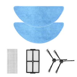 ILIFE G9PRO/V9/V9PRO/A12PRO/A30PRO Accessories Pack, Including 2 Cleaning Cloths, 2 Side Brushes, 1 HEPA Filter, 1 Mesh Filter