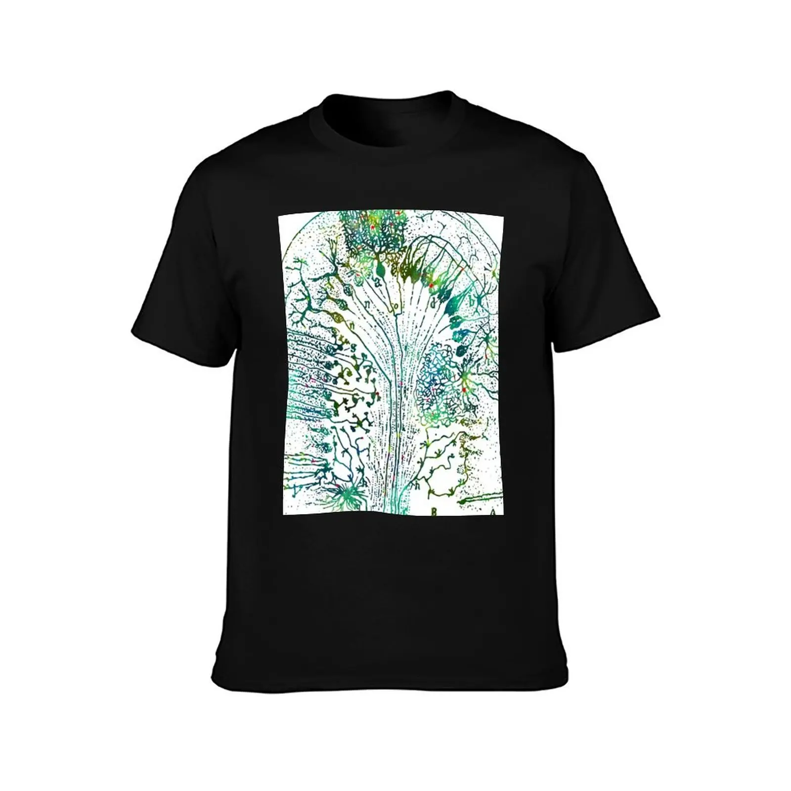 Human Purkinje Nerve Cells T-Shirt Fashion Casual Short Sleeve Top T-Shirt