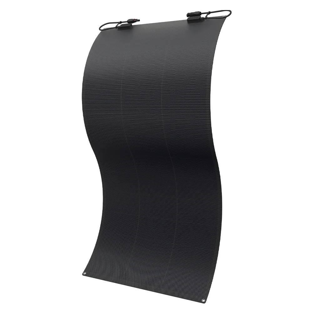 In Stock Fast Dispatch 150W Anti-Crack ETFE HPBC Cell Full Black Frameless Flexible Solar Panel Boat Motorhome Outdoor