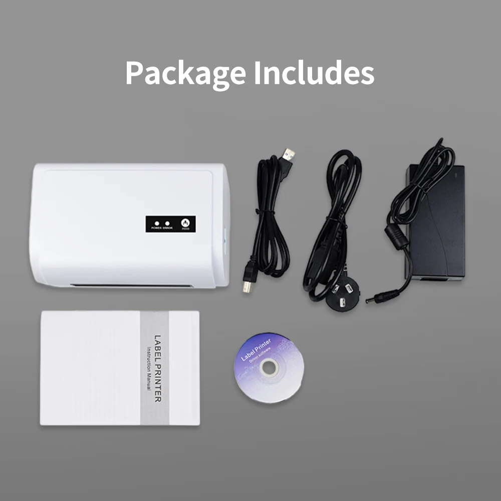 4x6 110mm A6 Label Printer Commercial Grade Direct Thermal Printer Compatible with Etsy, EBay