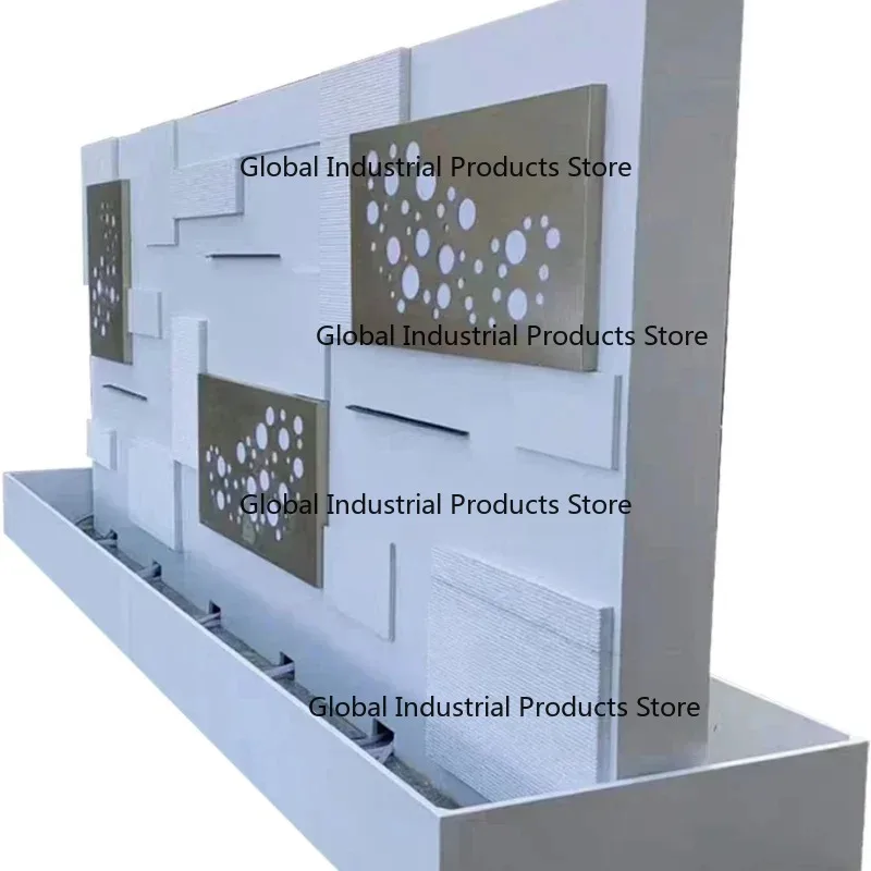 Solid and sturdy Water curtain wall, flowing screen, villa garden, courtyard, fish pond, background wall