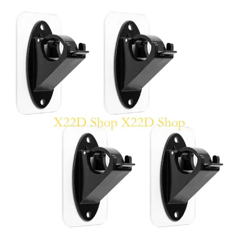 X22D New Individual Adhesive Rod Brackets, None Drill Needed Curtain Rod Holders