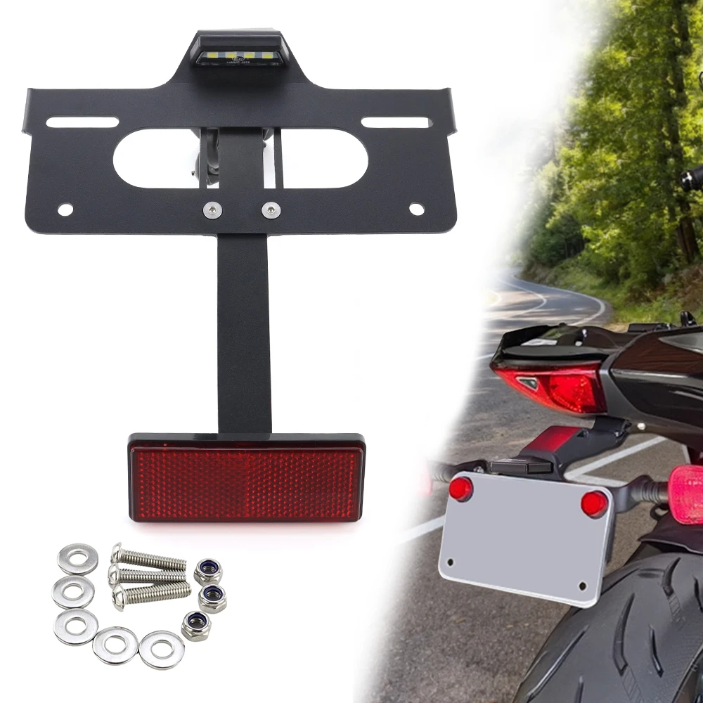 

For Triumph Tiger 660 Sport Sport 800 2025-2026 Motorcycle Rear License Number Plate Holder LED Tail Tidy Fender Eliminator Kit