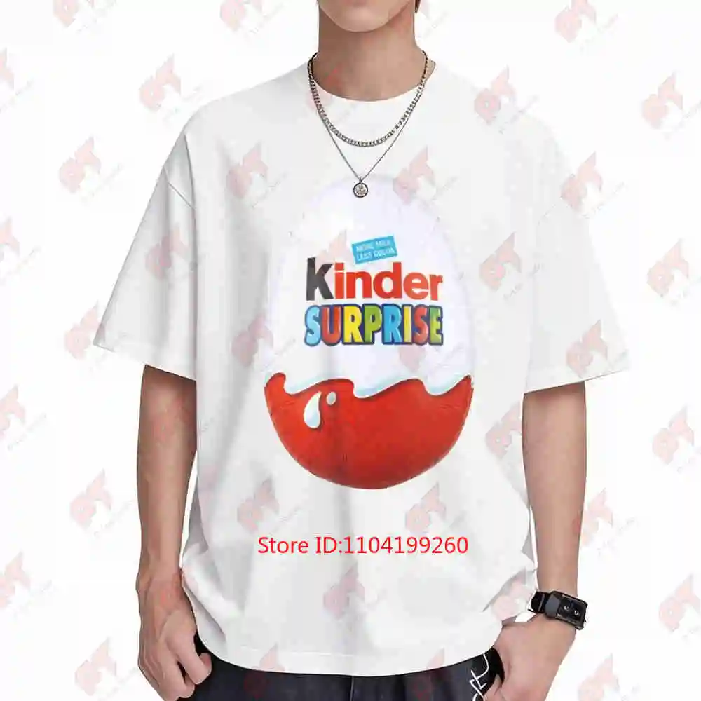 Kinder Surprise Retro European Short Sleeve Tee 100% Cotton T-Shirt
