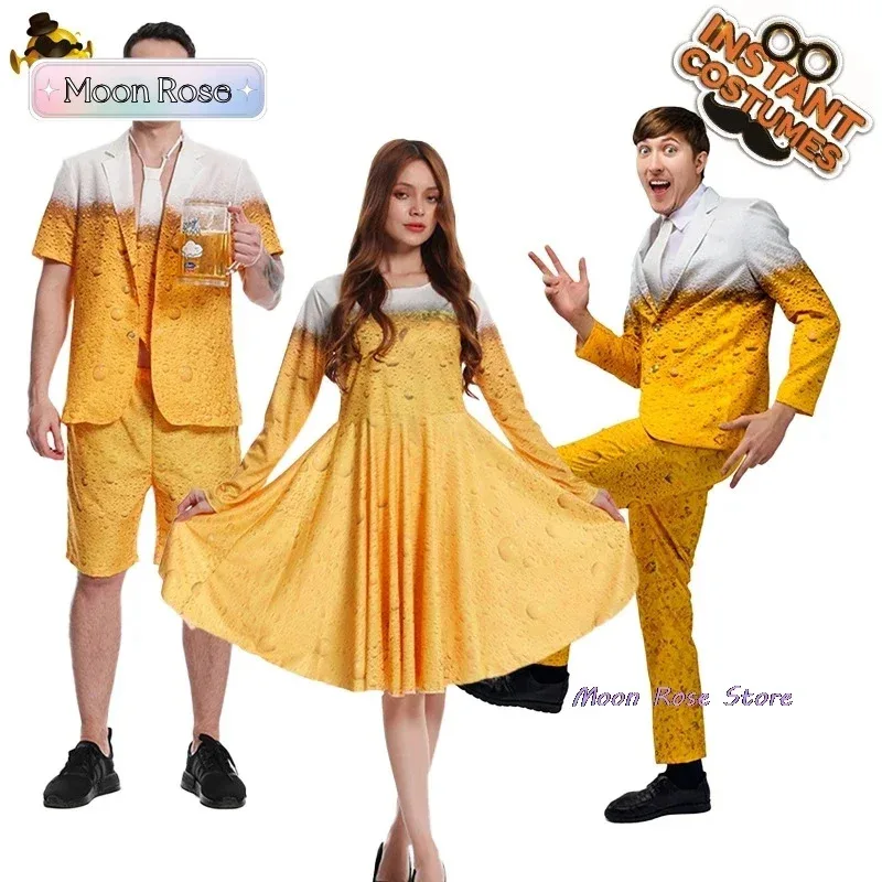 

Adult Men's Carnival Beer Suit Stage Suit Costume Halloween Performance Costume Cosplay Performance Performance
