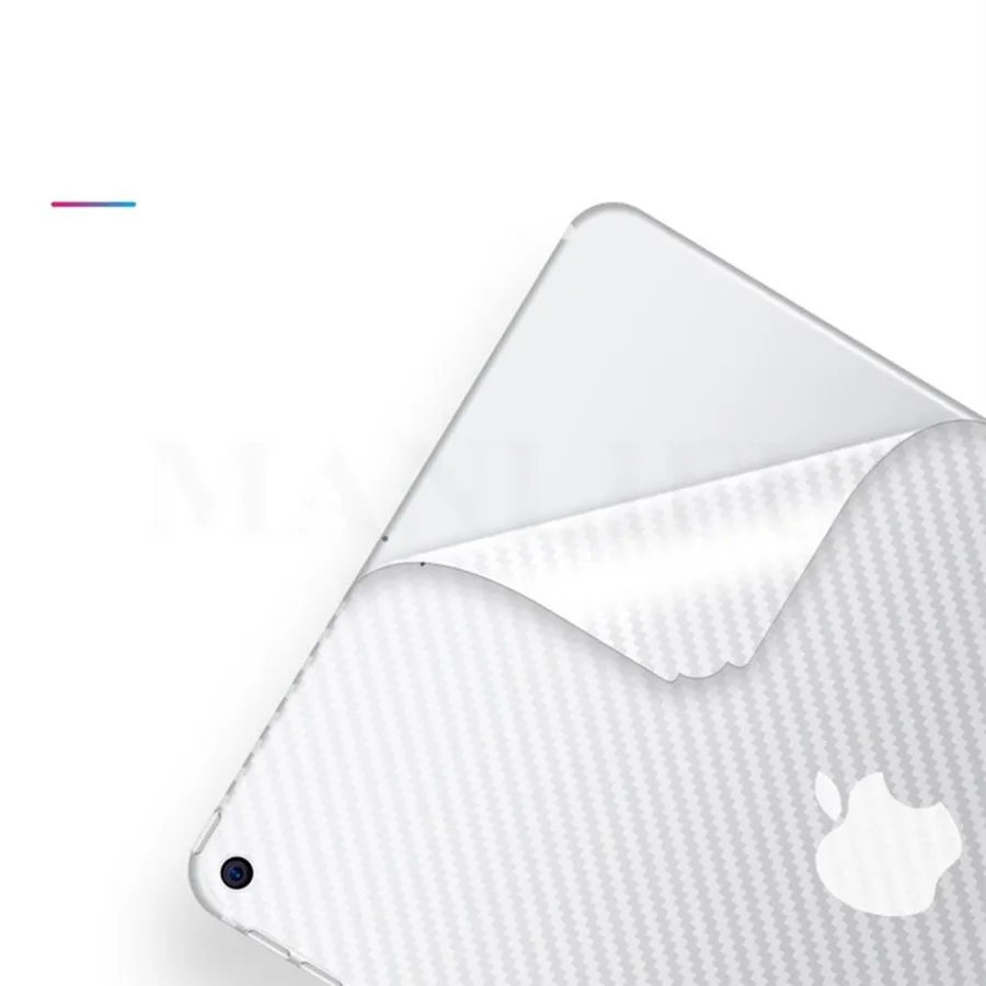 3PCS Back Carbon Fiber Film For Apple iPad 10.2 Pro 11 12.9 2021 Air 2 3 4 9.7 mini 5 6 Full Cover Matte Screen Protector