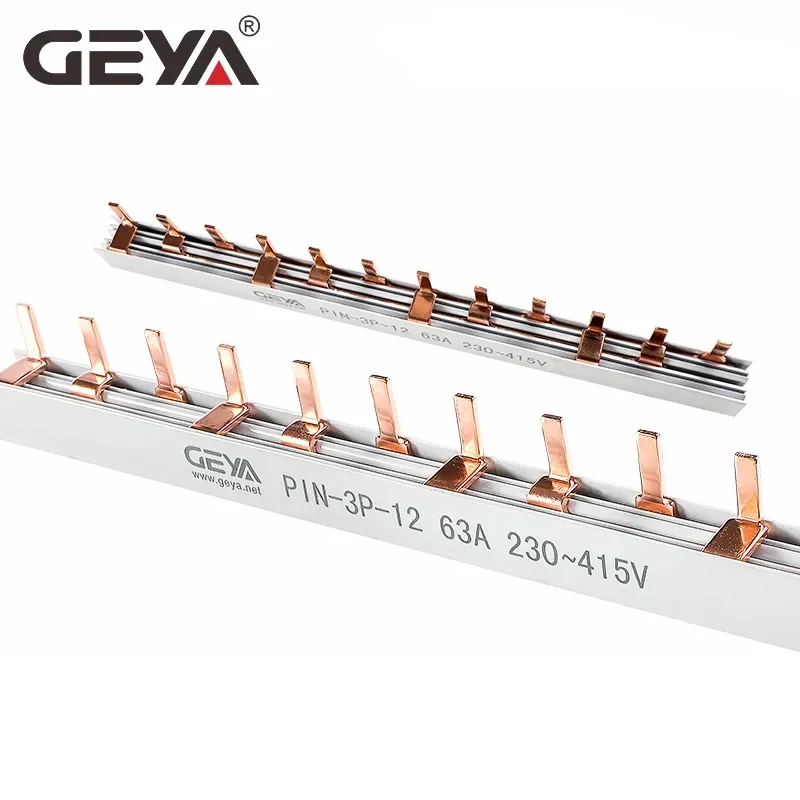 GEYA 1.4mm Copper Busbar for Circuit Breaker PIN TYPE FORK TYPE MCB Connector Busbar Connection 1A-63A