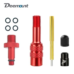 8V1 Thread 5V1 Thread AV Nozzle Inflation Aluminum Alloy Adaptors W/ 4 Spare O-rings Fits MTB Road Bicycle IFP Type Nozzle