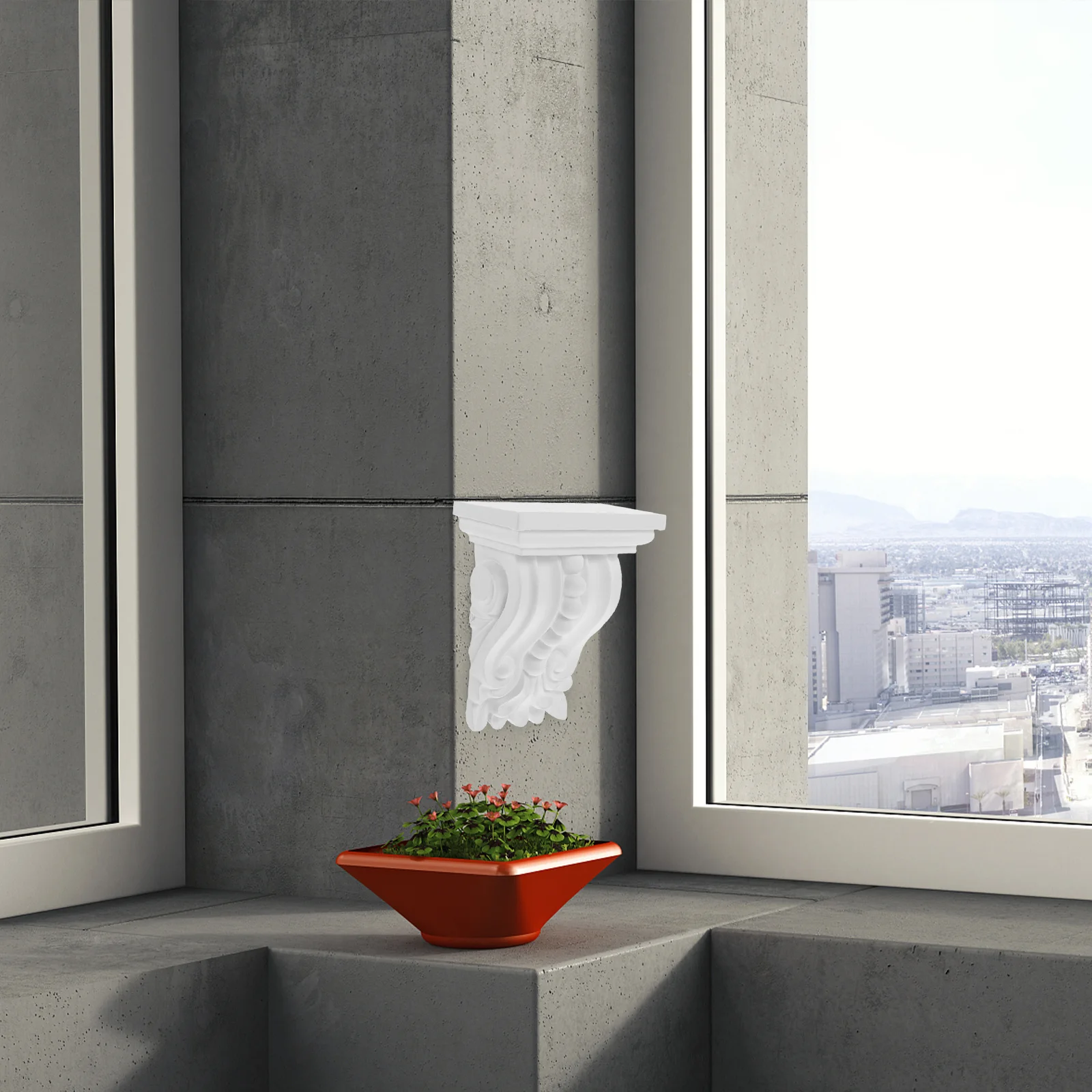 

European Carved Column Head Corner Corbel Decorative Applique For Wall Ceiling Door Trim Home Decor Molding Pu Craft