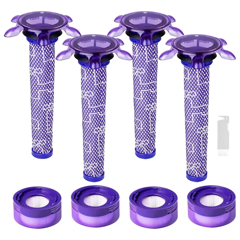 

ABVG-Vacuum Filter Replacement For Dyson V8 Focus Mattress Cordless Vacuum Post Filters And Pre Filters,Part No. 965661-05