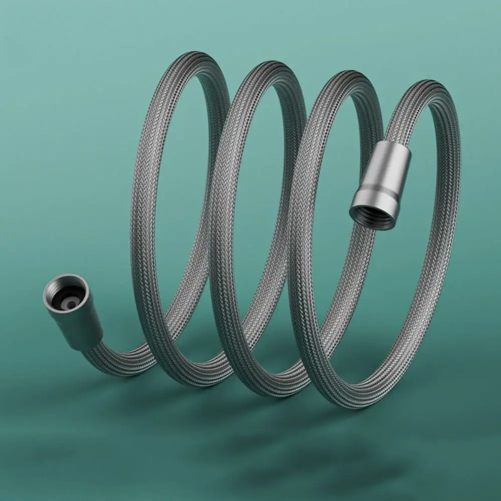 

Ручной душевой шланг с защитой от намотки, 1,5/2 метра, гибкая душевая трубка GI/2, универсальный интерфейс высокого давления, нейлоновая труба для душа и ванны