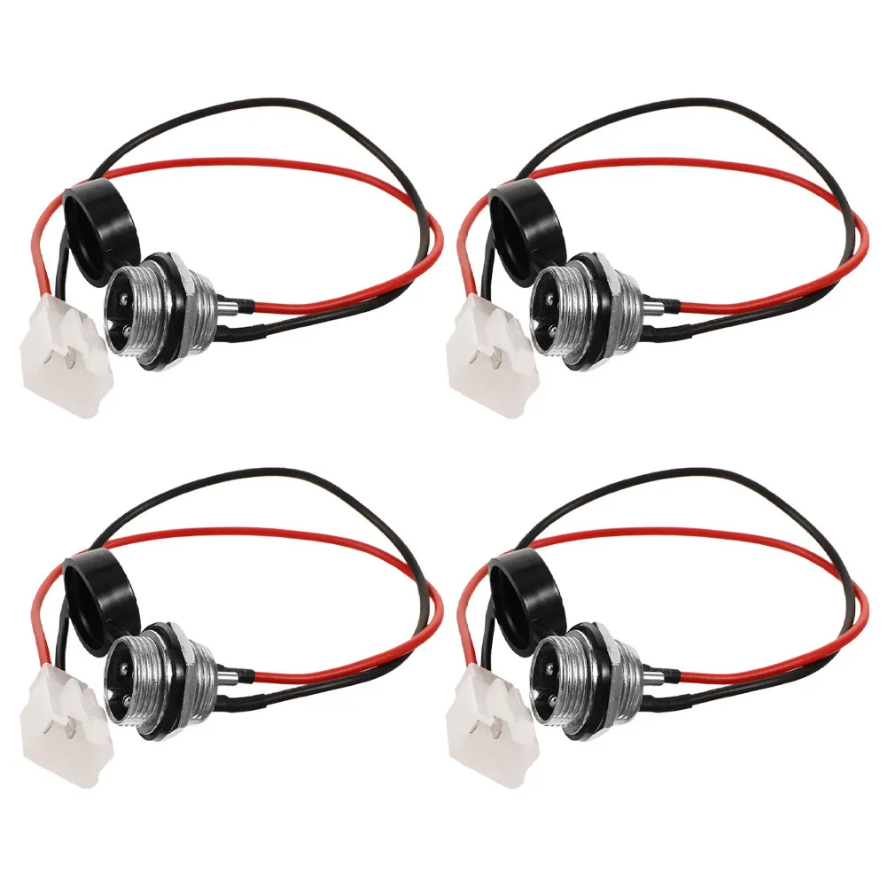 4 Pcs Electric Bike Crazy Kart Charging Cable for Razor Scooter Port Ebike Parts