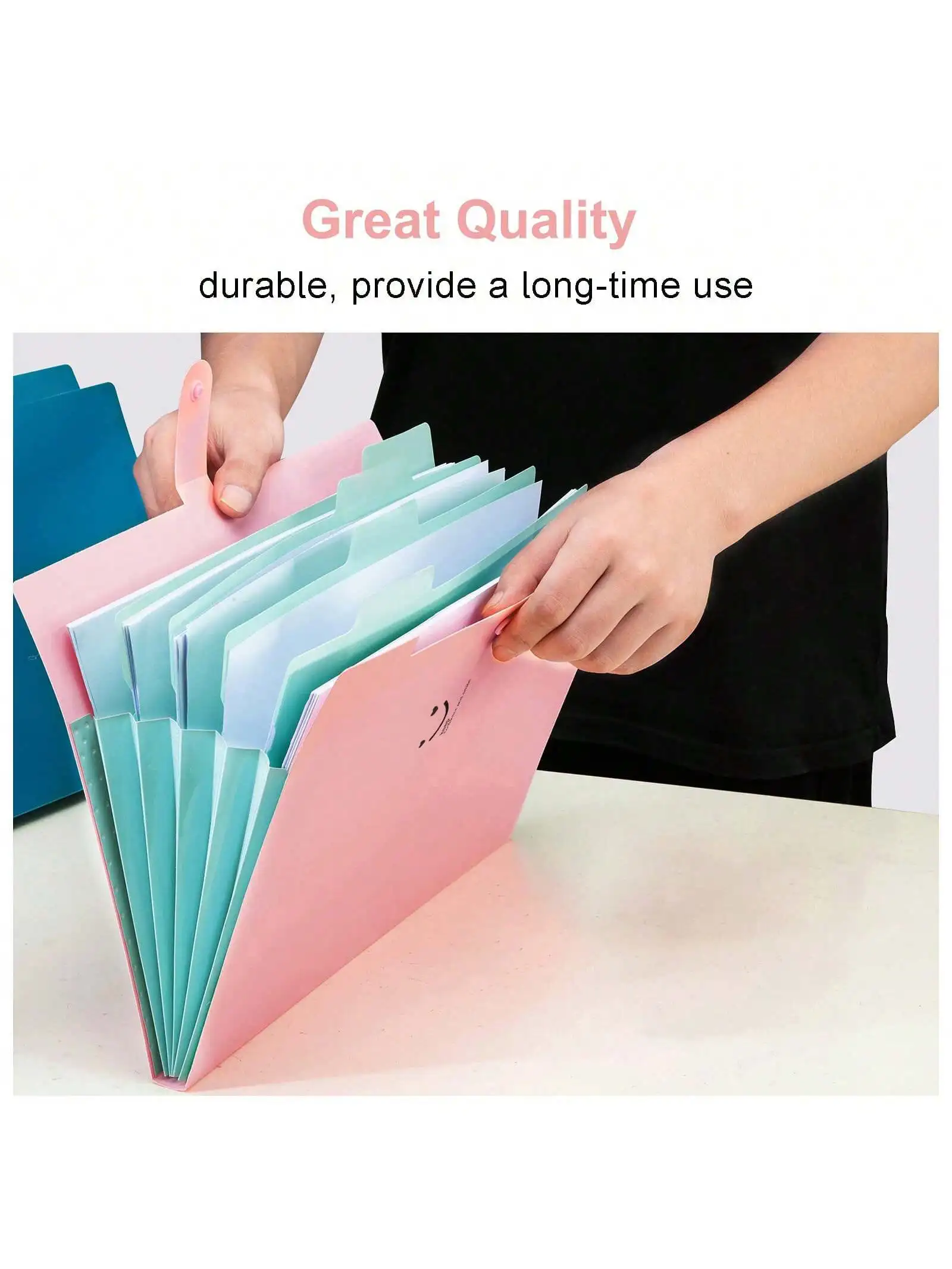 Organ Folders Documents A4 Budget Planner Envelope Large Capacity Five Layer Layered Label for Office School Supplies Stationery