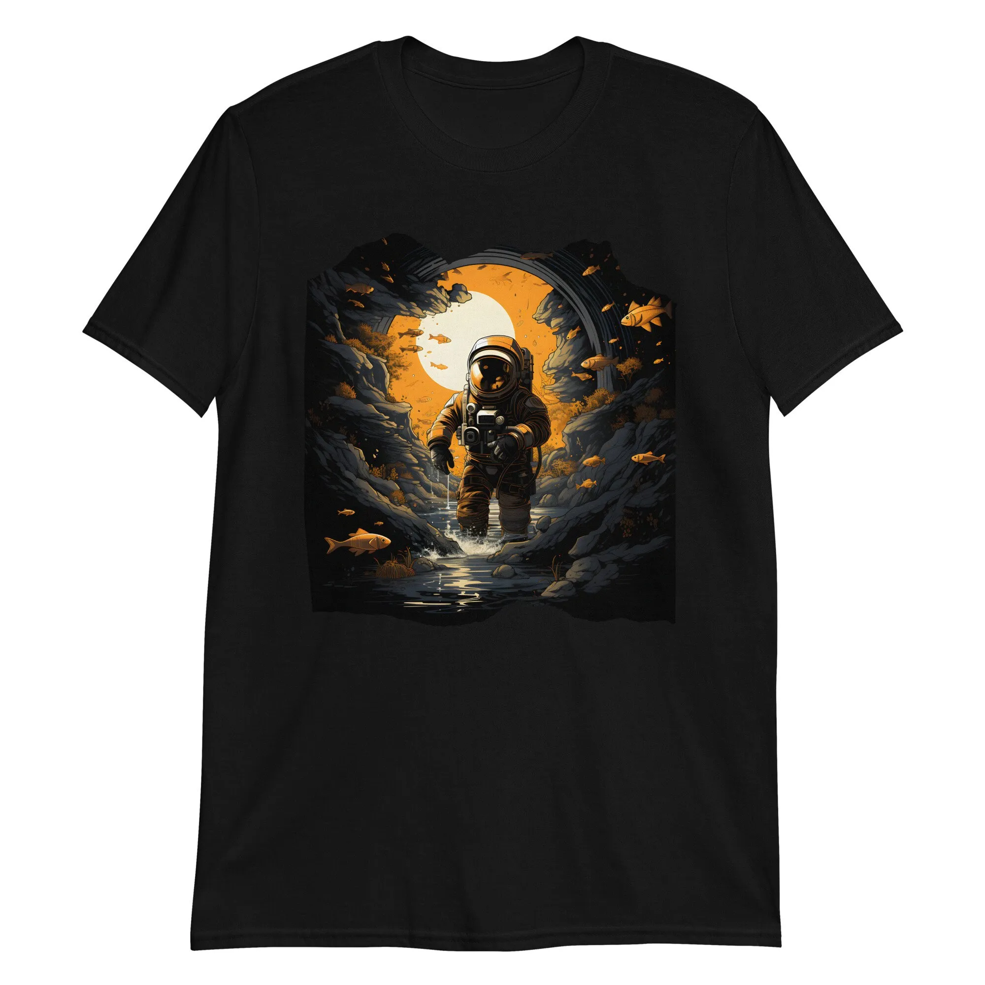 Astronaut Creek Adventure Flying Fish T Shirt