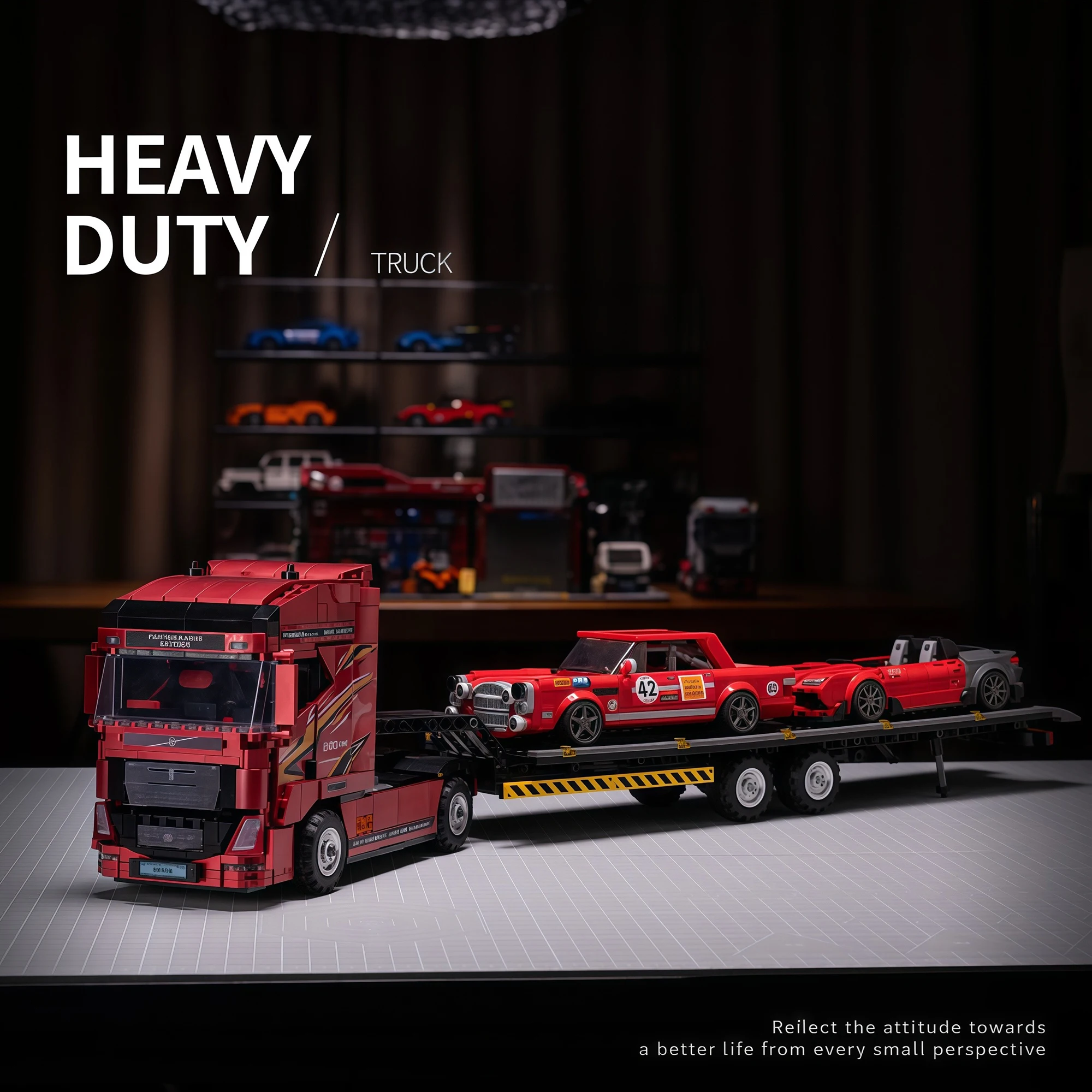 

818 деталей, конструктор «Тяжелый грузовик-тягач с прицепом», техническая модель транспортного средства, кирпичики, игрушки для детей и взрослых, подарки