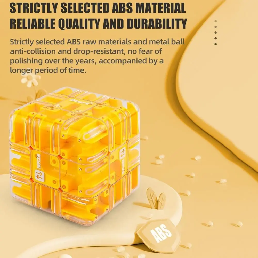 

3D Puzzle Ball Maze Toy Stress Resistant Clear Shell Intelligence Cube Magic Toys with Steel Ball Educational Toy