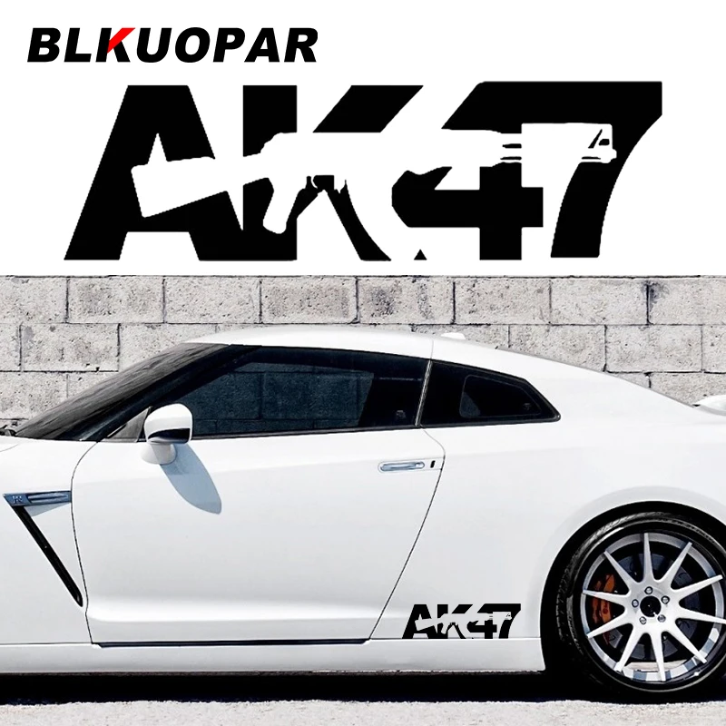 BLKUOPAR AK47 Car Sticker Waterproof Original Personalized Decal Creative Sunscreen Bumper Refrigerator Decor Car Door Protector