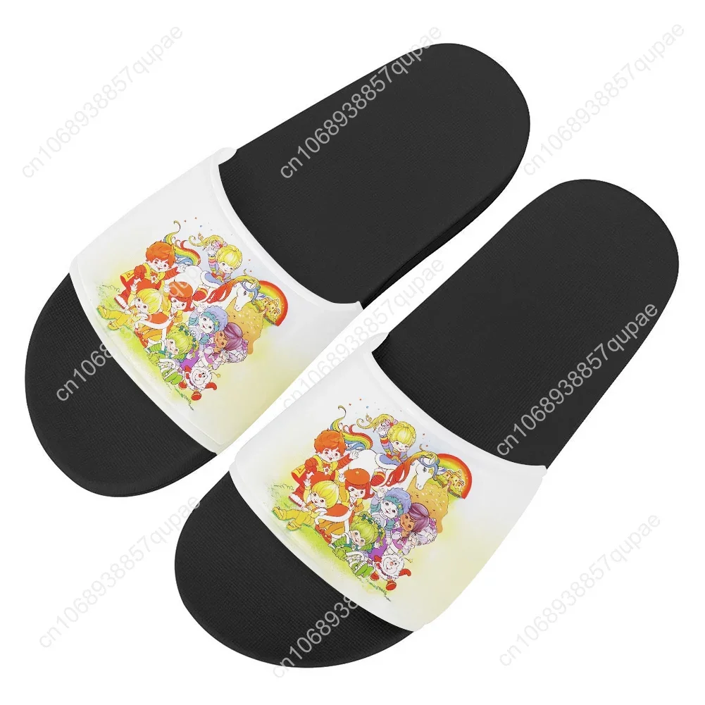 Rainbow brite Slippers Home Water Shoes Cute Cartoon Men Women Teenagers Beach Pool Sandals Custom Made Summer Slipper Fashion