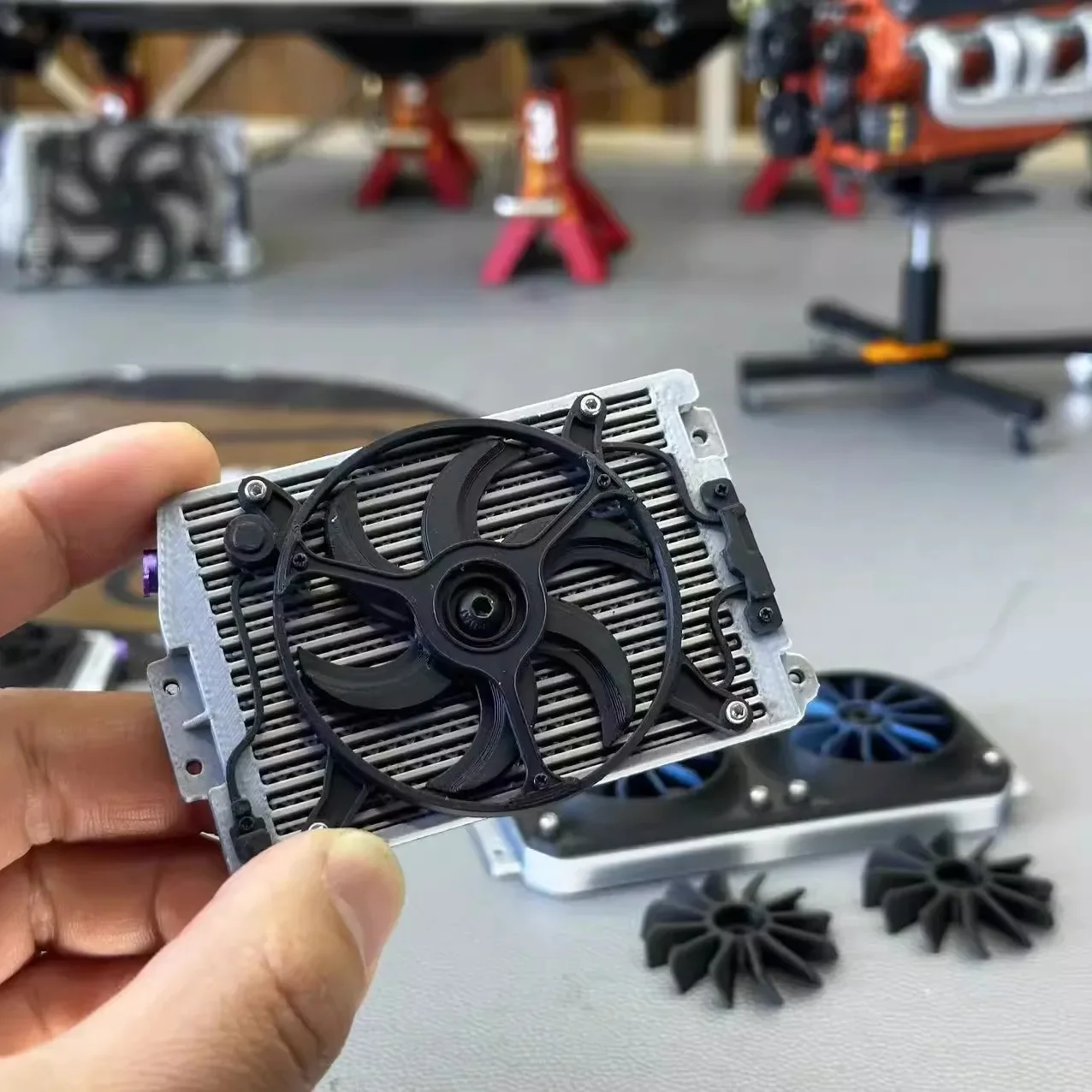 1 مجموعة محاكاة بالوعة الحرارة نموذج ل 1/8 1/10 RC الزاحف سيارة Traxxas TRX4 TRX6 SCX10 اكسسوارات