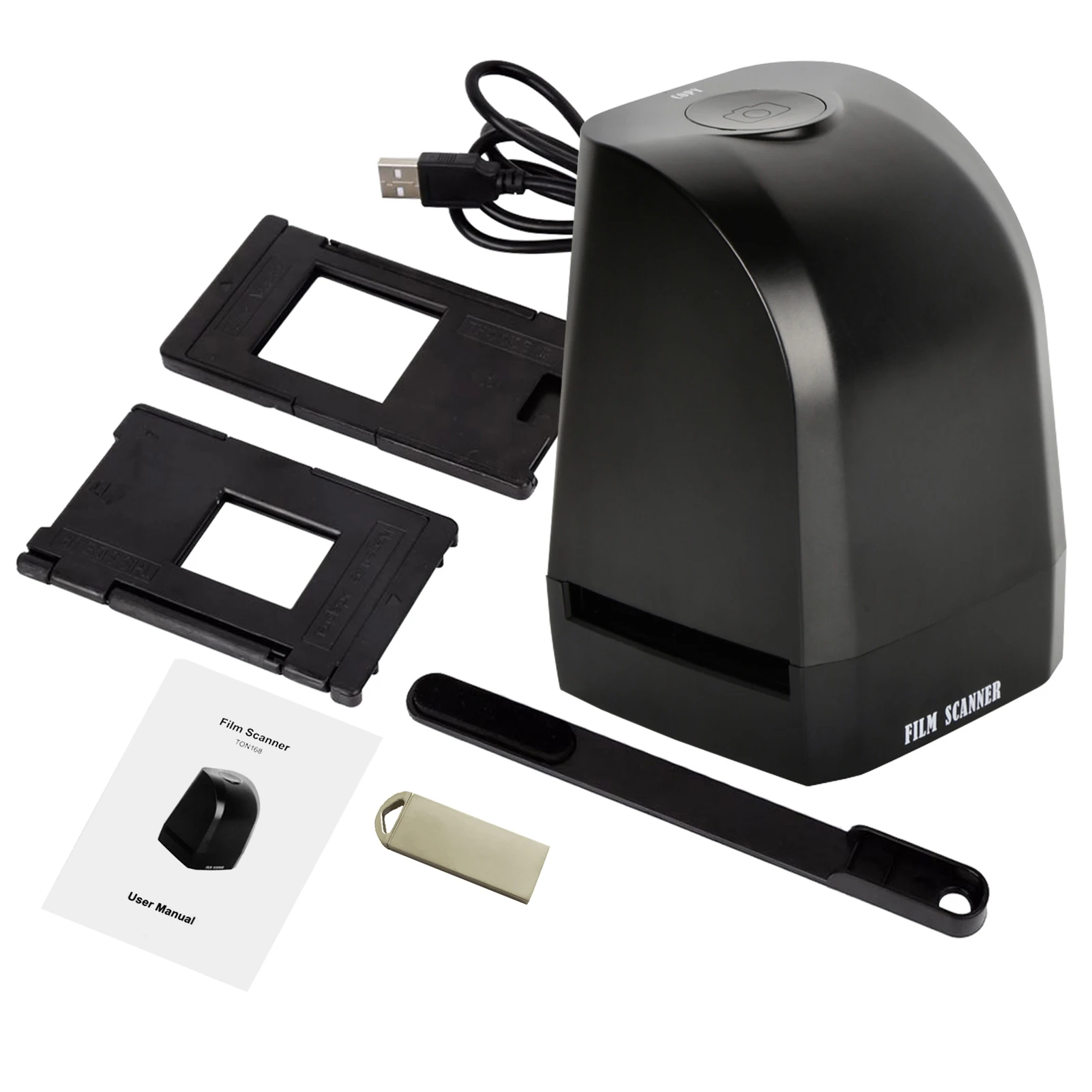 135 Film Slide Scanner Converter Portable Negative Film Scanner 8 Megapixel CMOS Convert 35mm/135mm Slides & Negatives