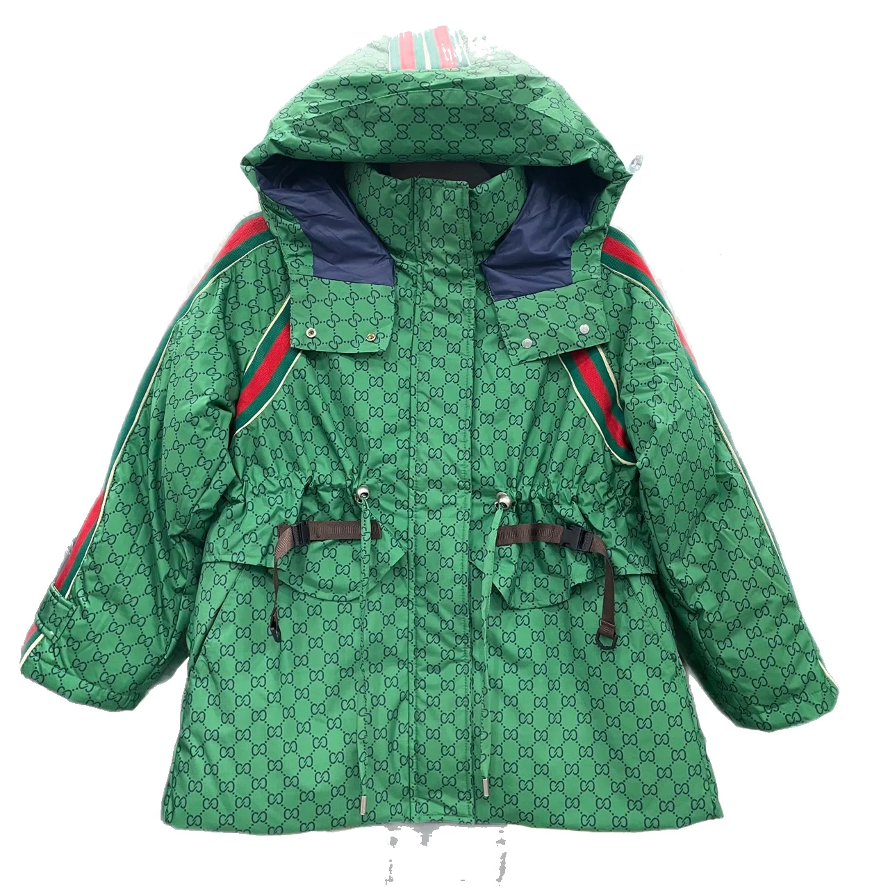 여성 겨울 신상 여성용 다운 재킷 중간 길이 두꺼운 흰색 거위털 파카 재킷