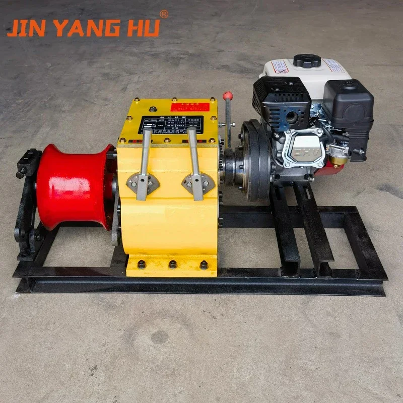 JIN YANG HU 3T 5T 8T electric Gasoline/Diesel Engine cable pulling winches machine