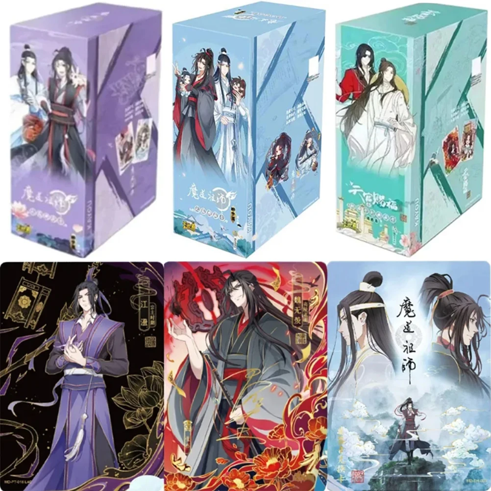 

KAYOU Genuine The Founder of Diabolism Card Drunk Dream Article Signature Card Mo Dao Zu Shi Lan Wangji Wei Wuxian PR Card