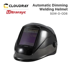 Automatic Dimming Welding Helmet OD8+ Fiber YAG UV Laser Safety 190-450nm & 900-1100nm Protect for Laser Welding Cutting Machine