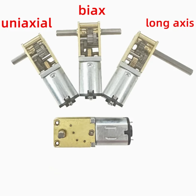 Worm gear 1218-N20 Lntelligent car with deceleration motor 3V/6V/12V Micro DC gear low-speed motor Biax 15RPM 30RPM 60RPM 53RPM