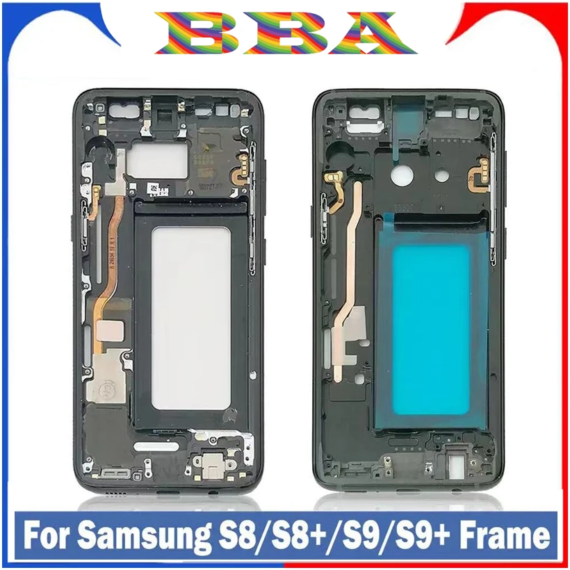 Middle Frame For Samsung S8 G950 S8+ S8 Plus G955F S9 G960 S9+ S9 Plus G965 G965F Phone Housing Chassis LCD Plate