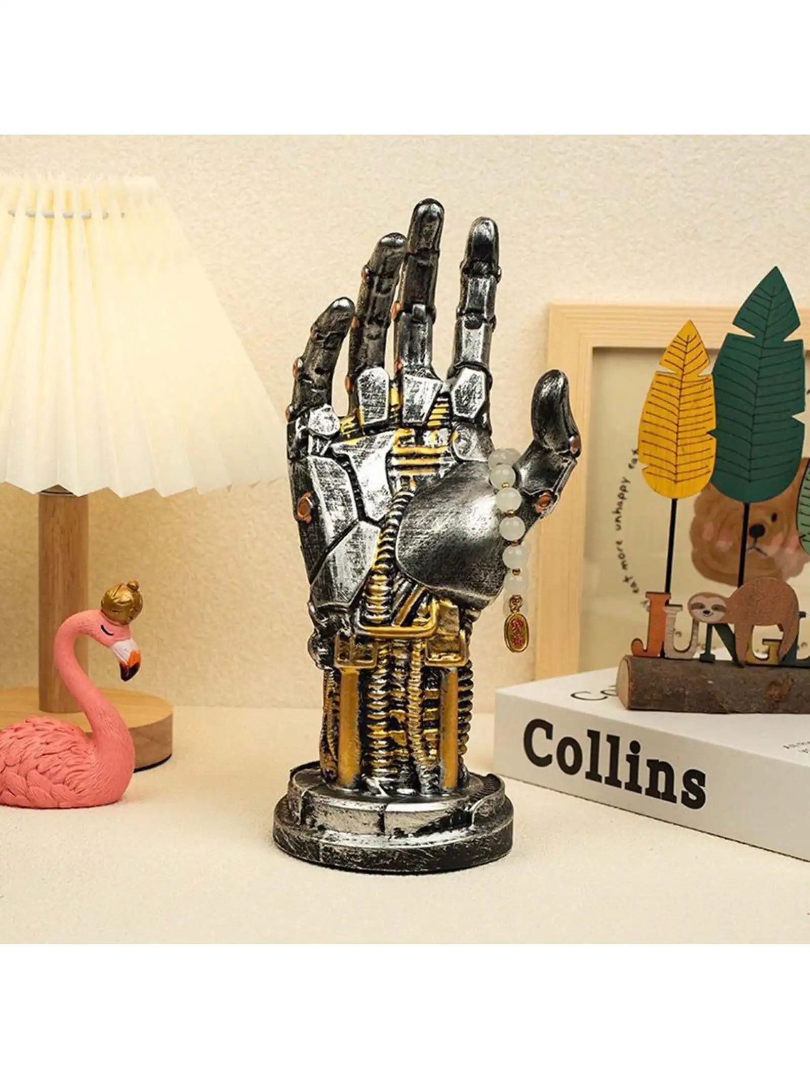 Cyberpunk 3D Robot Game Controller Stand Crafts, Suitable for Office, Home Decoration, Christmas, Halloween, Birthday Gifts, Par