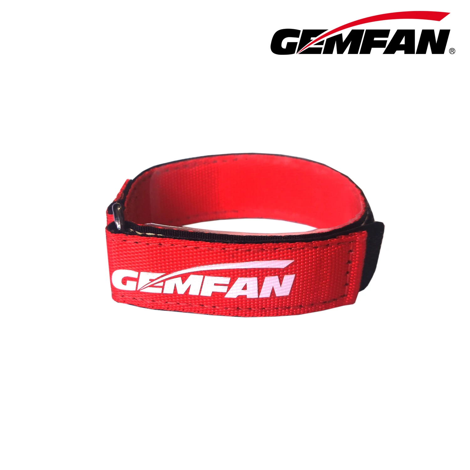 Gemfan High-Strength Anti Skid Woven LIPO Battery Strap 16X250mm FluoYellow / 20X250mm Red for FPV Freestyle Drone