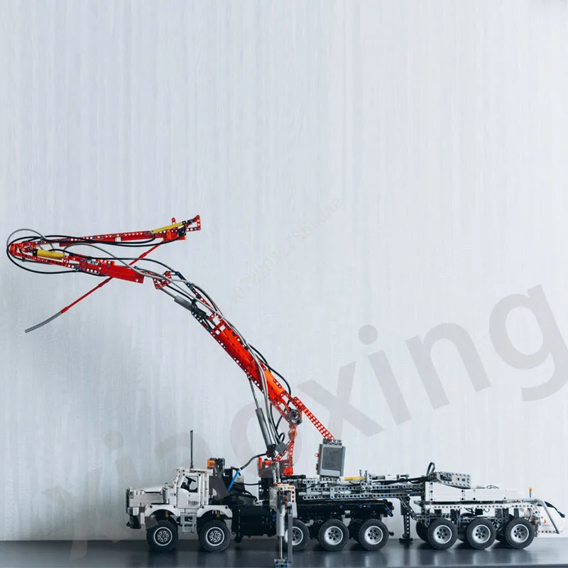 MOC-105070 Electronic RC Truck Crane Tractor Trailer 3661 Parts • Technic Toys Children's Birthday Christmas Toys Presents