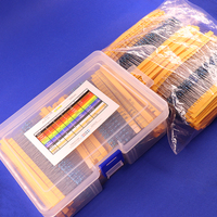 2600pcs 130 Values 1/4W 0.25W 1% Metal Film Resistors Assorted Pack Kit Set Lot Resistors Assortment Kits Fixed capacitors