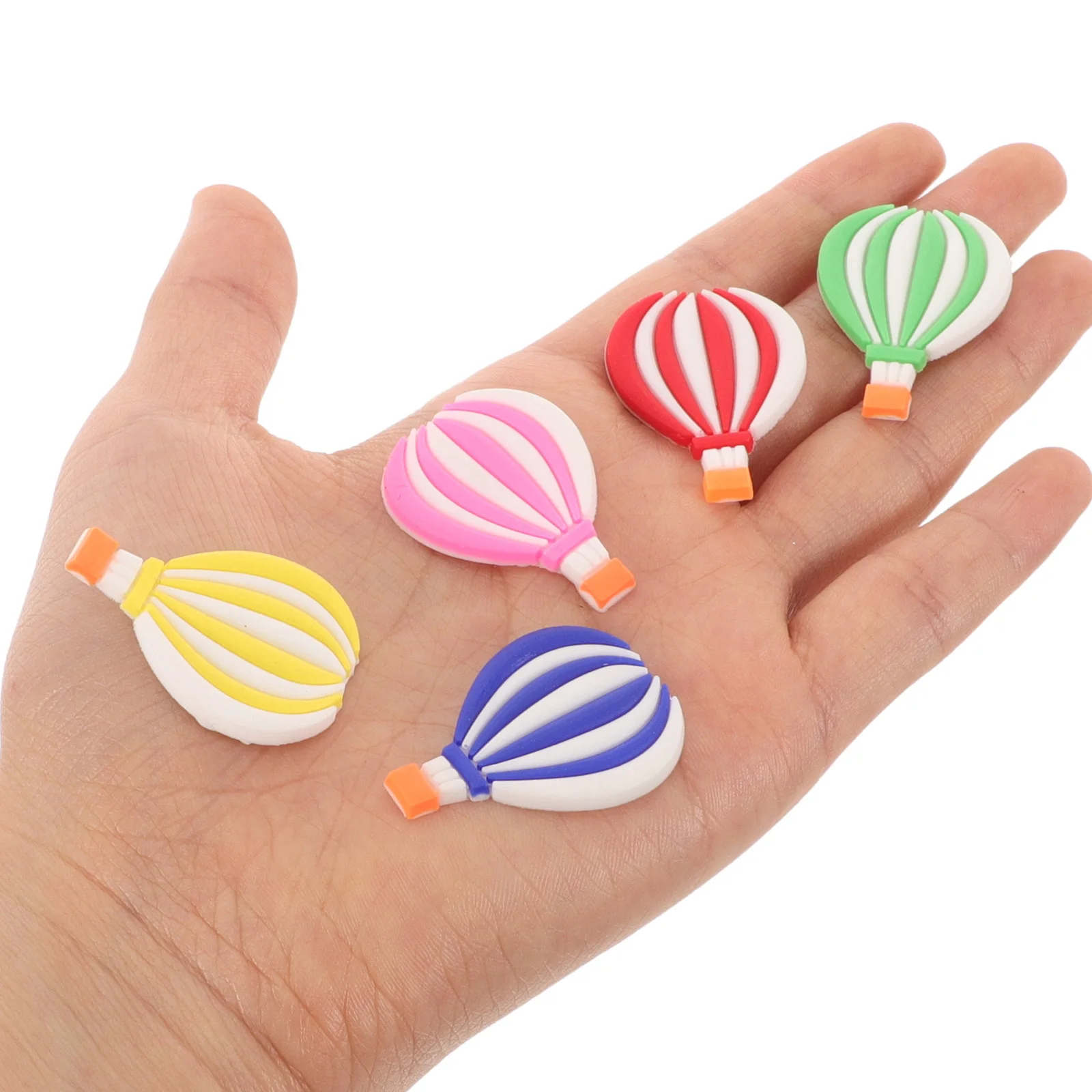 20Pcs Hot Air Balloon DIY Phone Case Embellishments Plastic Decorations for Craft Making Accessories Lightweight Portable Craft