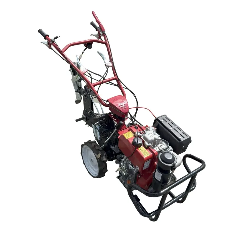【Best-selling】9HP Farm Cultivator Push-Type Multifunctional High Productivity Engine For Potato/Strawberry Planting Weeding Ditc