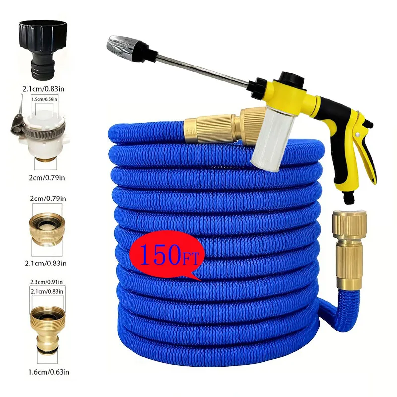 

1PC garden hose Retractable hose, extended garden hose 1/2 diameter high pressure car washer tube irrigation Magic irrigation