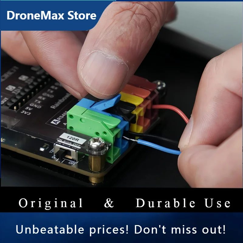 DroMaRainbowLink V1 USB Converter 4-in-1 RS485/RS232/2xTTL With 12V/5V/3.3V Output, Tool-Free Lever Terminals For Industrial IoT