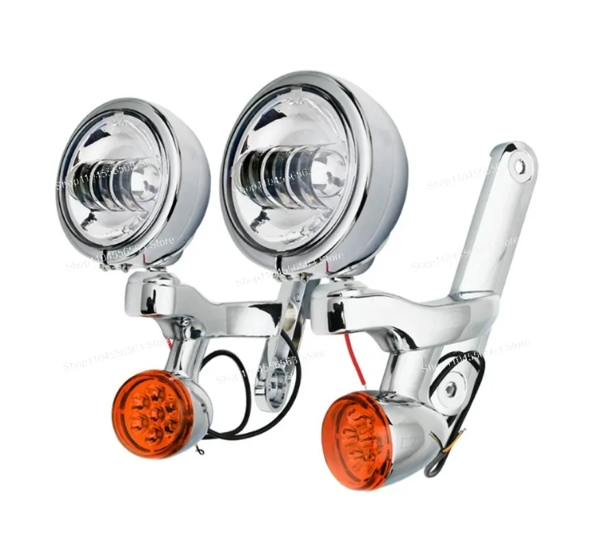 Motorcycle Auxiliary Light Fog Light Black Steering LED Light
