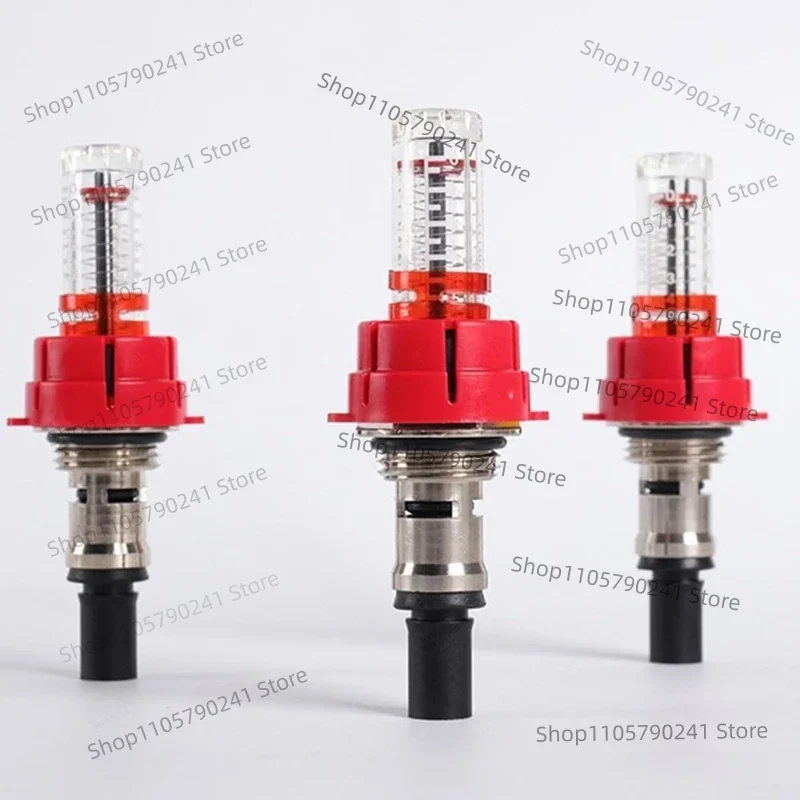 6pcs 1/2 Underfloor Heating Manifold Flow Meter Visual Regulator for Hydronic Radiant Floor Heating System, 6pcs