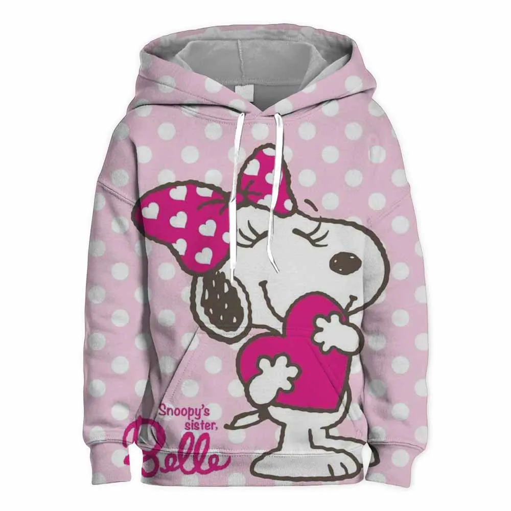 Boys\' Spring Autumn Cartoon Hoodies Cute Snoopy Print Children\'s Clothing Comfortable and Casual Girls\' Sportswear Coat