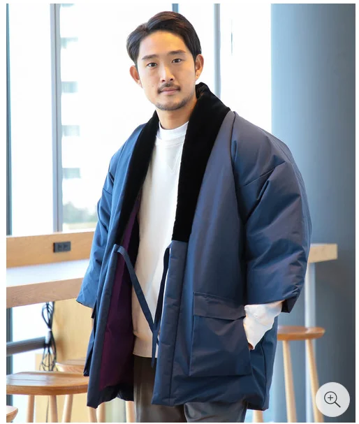 

Japanese Sle Thiened White Du down Jaet Youth Trend Regular Length Outerwear mens Brand No Hat Stand Collar