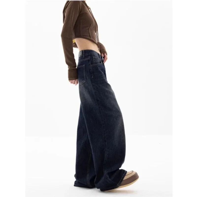 Streetwear Oversized Jeans Women Baggy High Waist Wide Leg Denim Cargo Pants Harajuku y2k Vintage Mom Jeans Korean Style