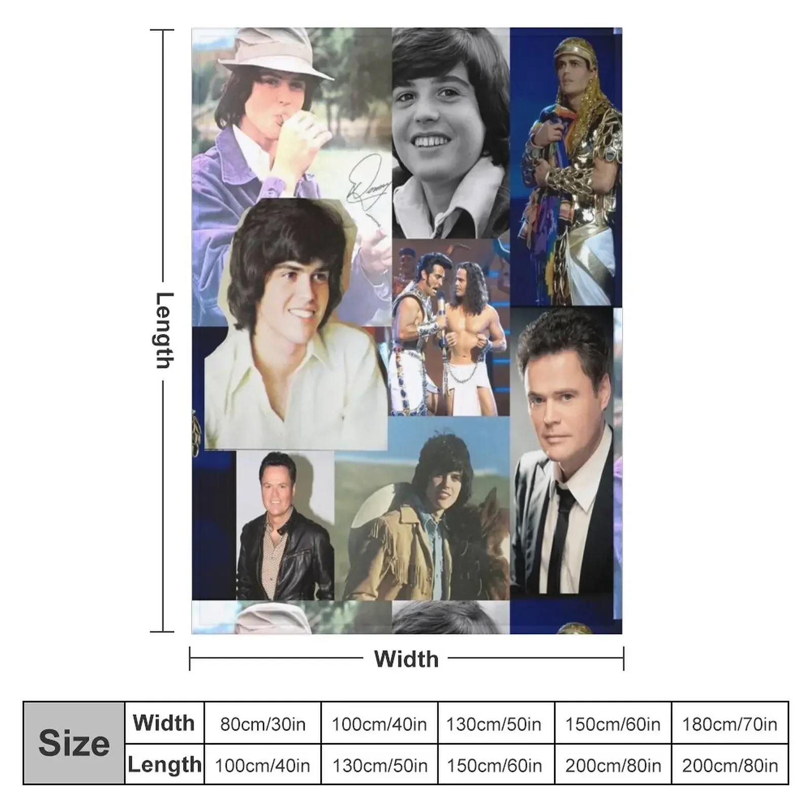 Donny Osmond Throw Blanket Multi-Purpose Quilt Softest Beautifuls Blankets