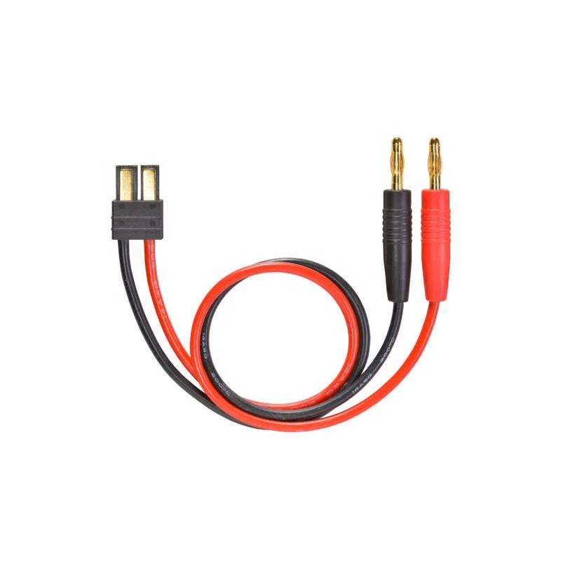 30PCS TRX 12AWG 300mm Charger Cable 4mm Banana Plug To TRX Plug 300mm RC Lipo Battery Charge Lead For RC Parts & Accs