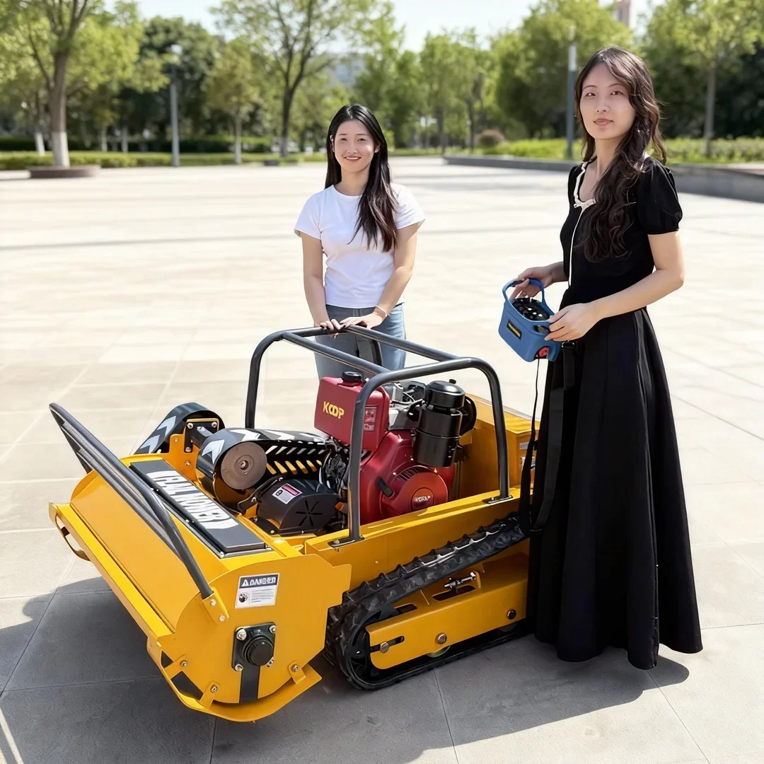 

Customized Remote Control Self-Powered Flail Lawn Mower - 800-1200mm Cutting Width High-Power Yard Tool