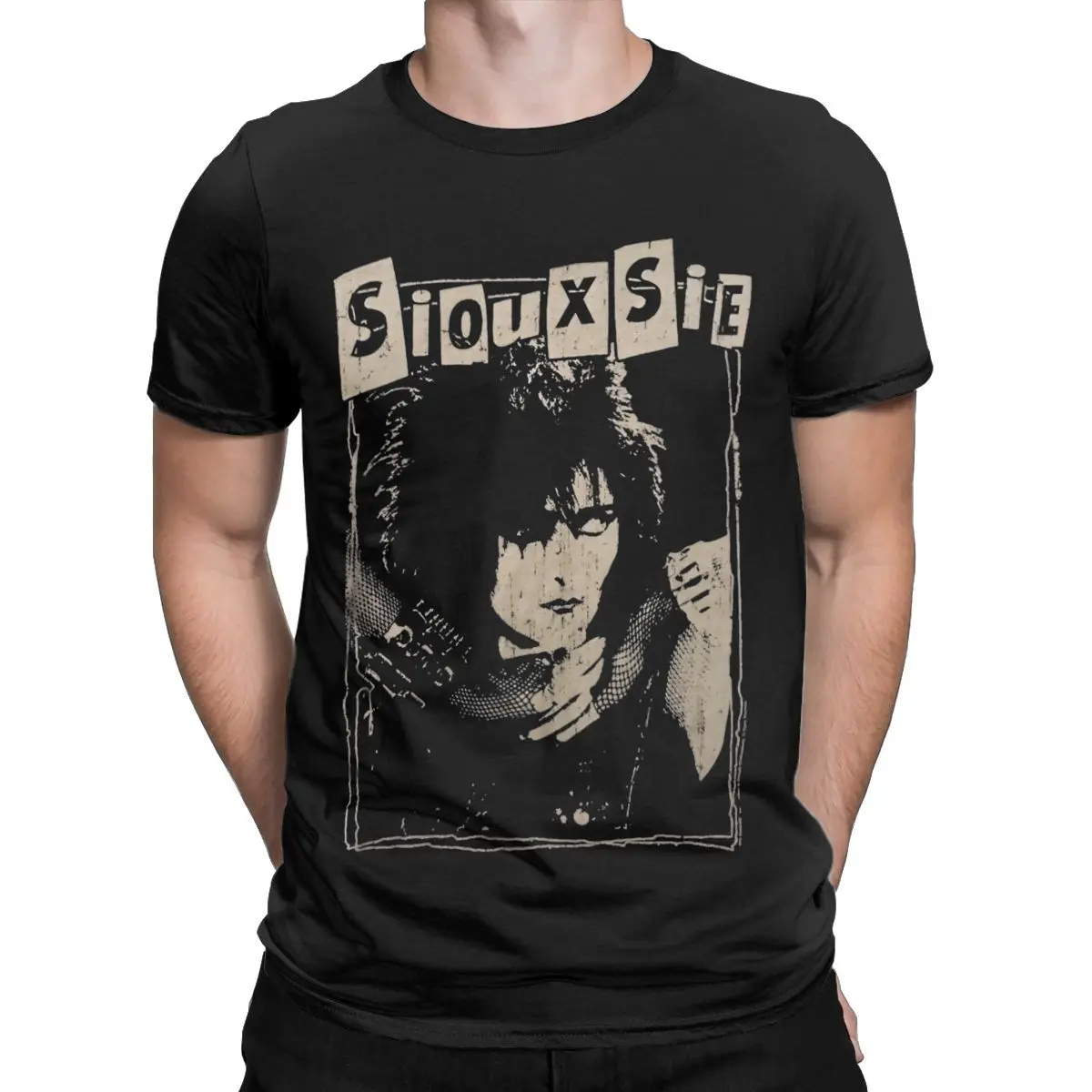 Men\'s Siouxsie Sioux Susan Janet Ballion T Shirt Siouxsie and the Banshees Pure Cotton Clothing Vintage Tees Printed T-Shirt